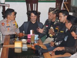 Cangkrukan Kamtibmas Kapolres Batu, Ngopi Sambil Perekat Sinergitas dengan Tokoh Pemuda