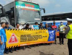 Pasca Tabrakan di Tol Mapan, Kamsel Satlantas Polres Malang Datangi PO Bus Tentram