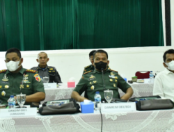 Danrem 083/Bdj Ikuti Rakornis TMMD ke-115 TA. 2022 Secara Virtual Bersama Aster Kasad