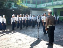 Giat Senin Pagi Satlantas Polresta Malang Kota, Bekali Pelajar Pentingnya Mematuhi Peraturan Berlalu lintas