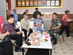 Jelang Sertijab, Kol Inf Yudhi Bersilaturahmi Bersama Mitra Kerja Korem 083/Bdj