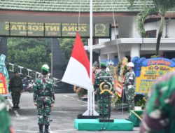 Jaga Jiwa Patriotisme, Korem 083/Bdj Rutin Gelar Upacara Bendera Tiap Senin