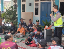 Kamsel Satlantas Polres Malang Sambangi Klub Sepeda BMX Sambil Sosialisasi Tertib Berlalu Lintas