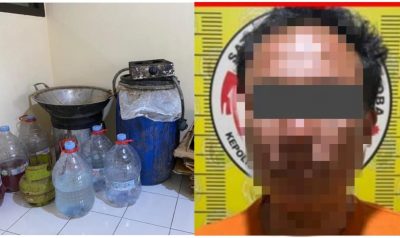 Produksi Miras Tanpa Izin, Pria 45 Tahun Ditangkap Satnarkoba Polres Tulungagung