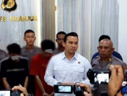 Polres Nganjuk Amankan Perusak Ornamen Tugu Asmaul Husna
