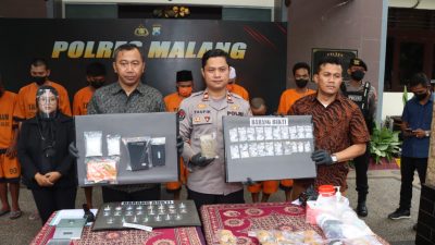 Polres Malang Tangkap Pelaku Jaringan Pemasok Narkoba di Kabupaten Malang