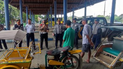 Polres Pasuruan Kota Bersama Dishub Sosialisaikan Larangan Bentor Beroperasi