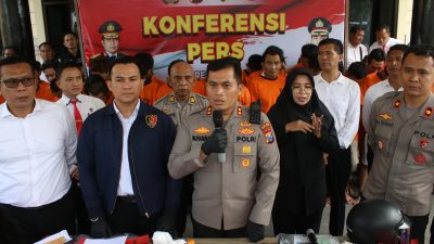 Sepanjang Januari 2023, Puluhan Tersangka Diamankan Polres Nganjuk