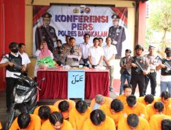 Diawal Tahun 2023, Polres Bangkalan Tangkap 44 Pelaku Tindak Pidana