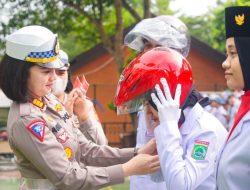 Satlantas Polres Malang Blusukan ke Sekolah Sambil Sosialisasi Ops Keselamatan Semeru 2023