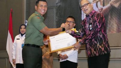 Korem 083/Bdj Terima Penghargaan Percepatan Penurunan Stunting dari BKKBN Jatim