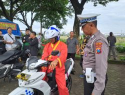 Satlantas Polres Kediri Kota, Bekali Pesilat Safety Riding