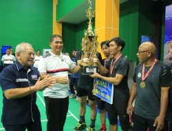 Sinergitas Polri dengan Rekan Media Lewat Bulutangkis dan Tenis Meja