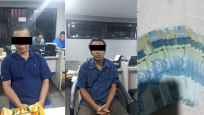 Dua Pelaku Produksi Uang Palsu Ditangkap Polisi Pelabuhan Tanjung Perak Surabaya