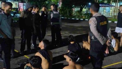 Tim Sakera Polres Sampang Amankan 10 Remaja Tawuran Jelang Sahur