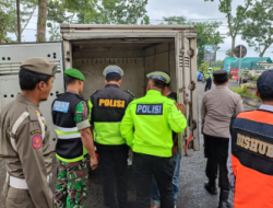 Antisipasi Peredaran Petasan, Polres Malang Razia Mobil Box dan Truk di Wilayah Perbatasan