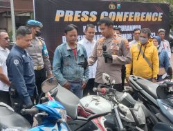 Polres Malang Kembalikan 2 Unit Sepada Motor ke Pemiliknya Korban Curanmor