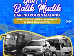 Ayo Buruan ke Polres Malang dan Pos Polisi Karanglo, Ada Layanan Balik Mudik Gratis