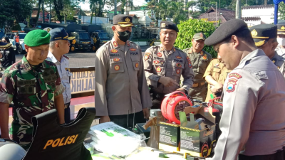 Polres Malang Apel Gelar Perlengkapan Pendukung Operasi Ketupat Semeru 2023
