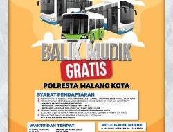 Polresta Malang Kota Buka Layanan Balik Mudik Gratis Jurusan Semarang – Jakarta