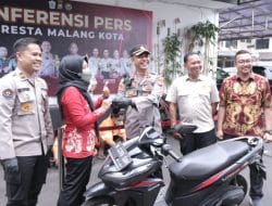 Apresiasi Warga untuk Polresta Malang Kota Atas Keberhasilan Mengembalikan Sepeda Motor Korban Curanmor