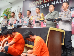 Polisi Malang Kota Tangkap Empat Pelaku Penusukan Hingga Korban Tewas