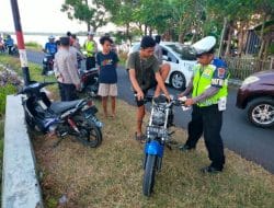 Melalui Aduan 110, Polres Pamekasan Jaring Belasan Motor Knalpot Brong