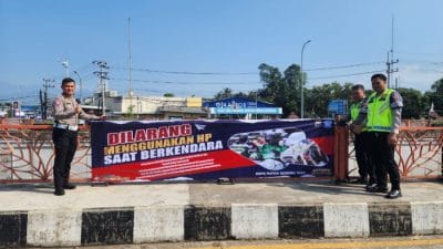 Satlantas Polres Malang Sebar Brosur dan Spanduk Operasi Patuh Semeru 2023