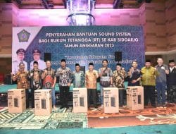 Diawali Kecamatan Kota, 8.820 RT se Sidoarjo Terima Bantuan Sound System