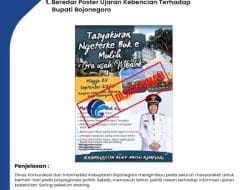 Beredar Poster Ujaran Kebencian Terhadap Bupati Bojonegoro, Warga Diminta Hati-hati