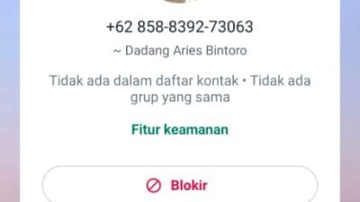 Aksi Penipuan Via WA Mengatasnamakan Kepala Dinas Kominfo Situbondo