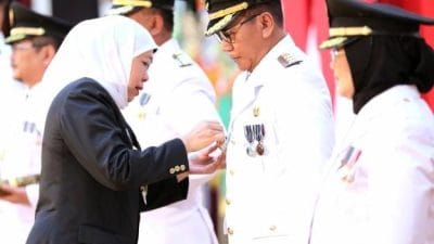 Gubernur Jatim melantik Bambang Soekwanto sebagai Pj Bupati Bondowoso