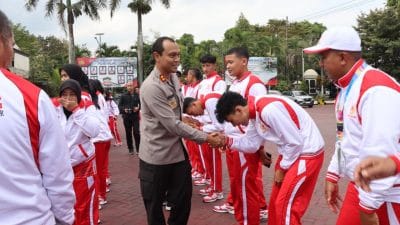 Kapolres Malang Beri Kekuatan Mental Atlet Bola Voli Kab Malang