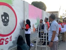 Lomba Mural di Kampung Anti Narkoba Ardirejo Polres Malang Disambut Antusias Warga
