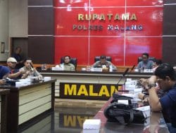 Wartawan Polres Malang Zoom Meeting Pelatihan Peliputan Pemilu 2024