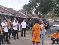 Adegan Pembunuhan Mantan Ketua RT Digelar di Mapolres Malang