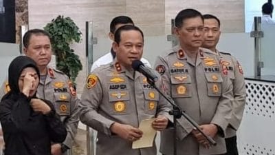 Kaops NCS) Irjen Asep saat memberikan keterangan pers