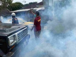 Polresta Malang Kota Fogging Lingkungan Kerja, Antisipasi Serangan Nyamuk Aedes Aegypti