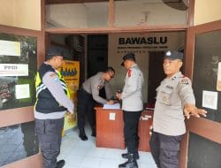 Kantor KPU Kabupaten Malang Mendapat Penjagaan Ketat Polisi Jelang Pemilu 2024