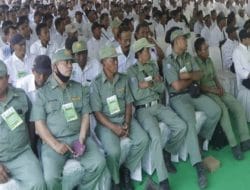 Satlinmas Ujung Tombak Amankan Pemilu di Kota Probolinggo