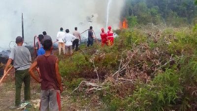 ilustrasi pemadaman Karhutla