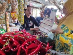 Blusukan ke Pasar Centung, Caleg Nasdem Ajak Pedagang Tidak Golput