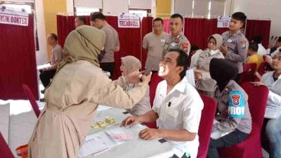 Sebanyak 117 Anggota Polres Batu Jalani Rikkes Berkala TA 2024
