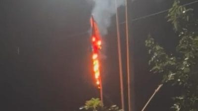 Ketua RT Pembakar Bendera PDIP Terancam 1 Tahun Kurungan Denda 12 Juta