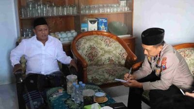 Wakapolres Malang Blusukan ke Ponpes Sambil Dengarkan Curhatan Masyaraka