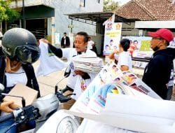 Caleg Provinsi Jatim dari Partai Gerindra Bagikan Makan Gratis di Blitar