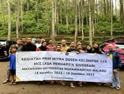 Mahasiswa UMM, PMM Kelompok 115 Melakukan Kegiatan Camping Sebagai Program Tambahan