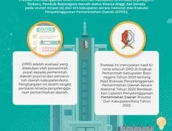 Pemkab Bojonegoro Raih Penghargaan Peringkat 4 EPPD Tingkat Nasional
