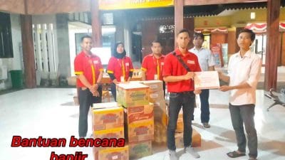 Alfamart Salurkan Bantuan Korban Banjir di Tiga Kelurahan di Kota Mojokerto