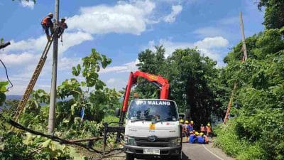 Kabel Listrik Melintang di Jalan Sitiarjo, PLN UP3 Malang: Saat Ini Sedang Dalam Proses